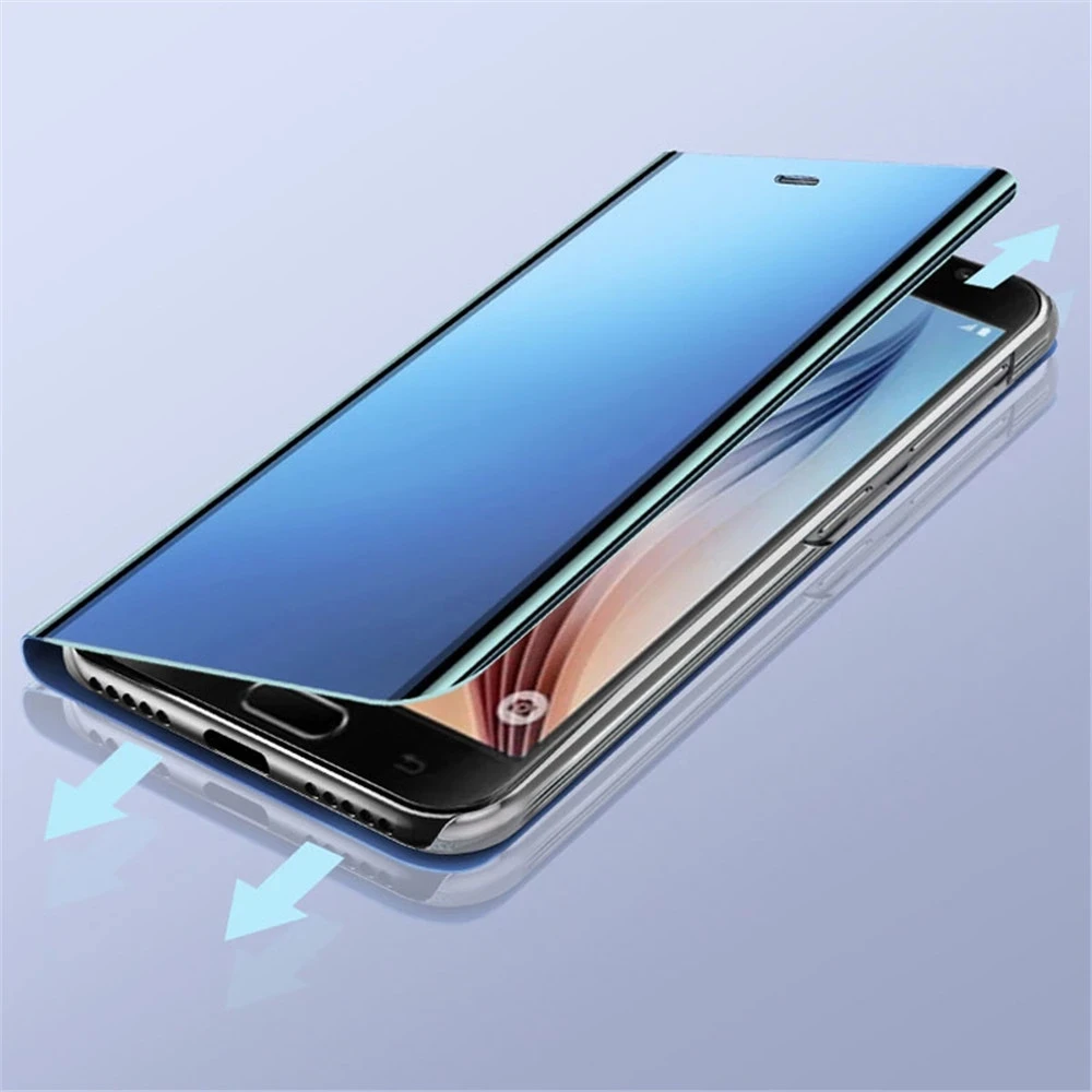 Elegant Mirror Flip Magnetic Phone Cover with Luxury Finish