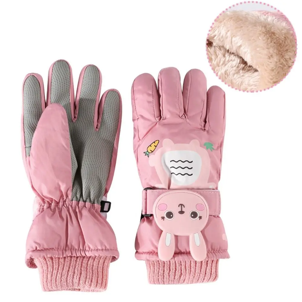 

Windproof Children Ski Gloves Thick Warm Snow Snowboard Kids Cycling Gloves Winter Waterproof Long-sleeved Mittens