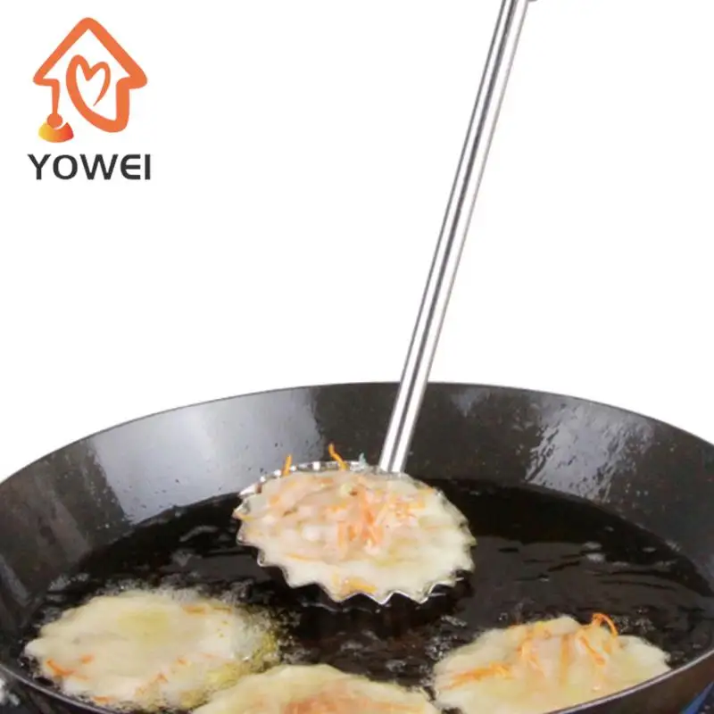 1Pc Stainless Steel Meatball Spoon Pancake Scoop Meat Pie Maker Non-stick Fried Food Mold Kitchen Cooking Tools