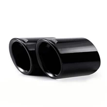 

1 Pair of Black Titanium Tail Tip Tail End Exhaust Pipe Rear Muffler for Bmw 2006 2007 2008 2009 2010 E90 E92 325 CarAccessories