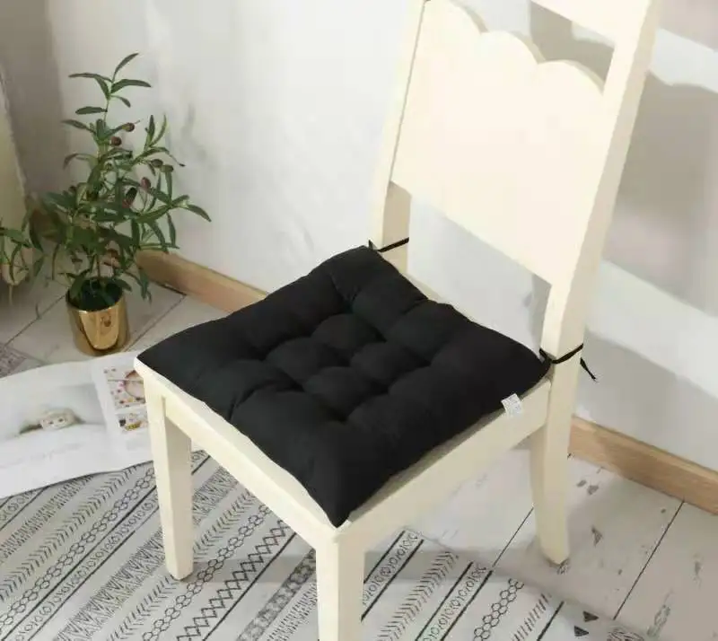 Fashionable Simple Solid Color Square Seat Cushion Anti Slip Wear-Resistant Breathable Student Office Dining Chair Seat Cushion