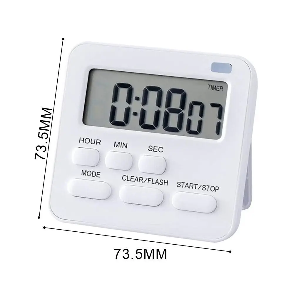 Digital LCD Display Kitchen Timer with Alarm Clock Function