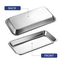 1PCS Stainless Steel Medical Surgical Dental Dish Environmental Convenient Useful Popular Tray Lab Instrument Tools Storage 2