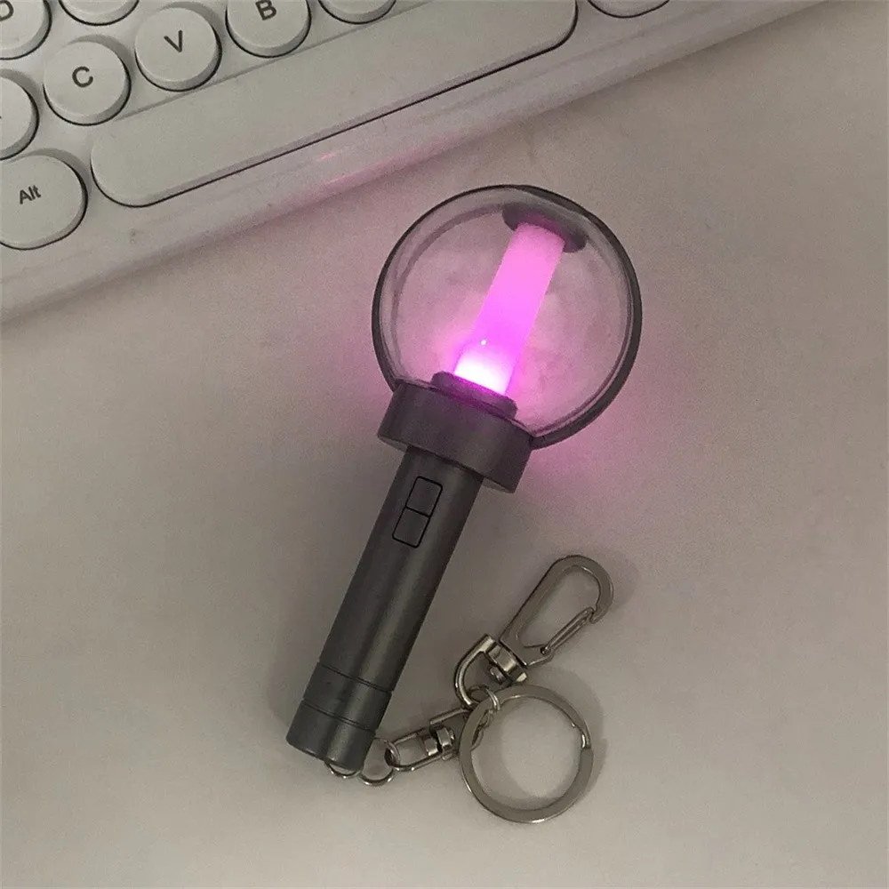 

Kpop 17 Lightstick Mini Keychain Flash Colorful Light Pendant Backpack Accessories Idols Jungwon Sunoo Fans World Tour Gift