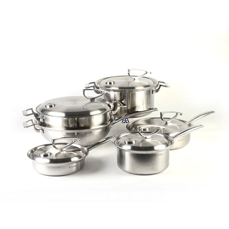 

Hot Wholesale nonstick kitchenware 6 Pcs Stainless Steel Cookware Set