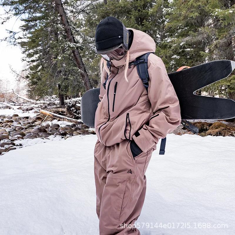 

AIRPOSE-Waterproof Ski Suit Set for Men and Women, Snow Wear, Snowboard Clothing, Outdoor Costumes, Winter Jackets