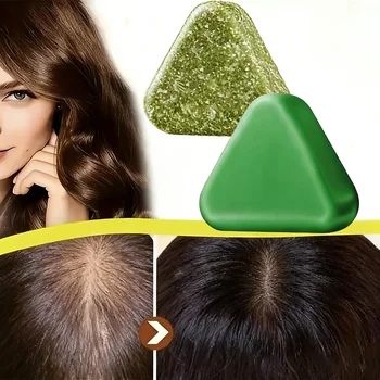 Natural Herbal Shampoo Soap Usman Grass Handmade Soap Hair Nourishing, Oil Control, Refreshing, Fluffy and Soothing Hair Care 5