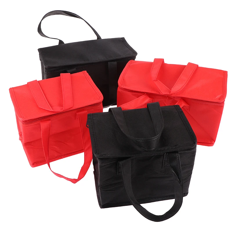 1PC Portable Lunch Cooler Beer Delivery Bag Folding Insulation Picnic Ice Pack Food Tote Thermal Bag Drink Carrier Insulated Bag 4
