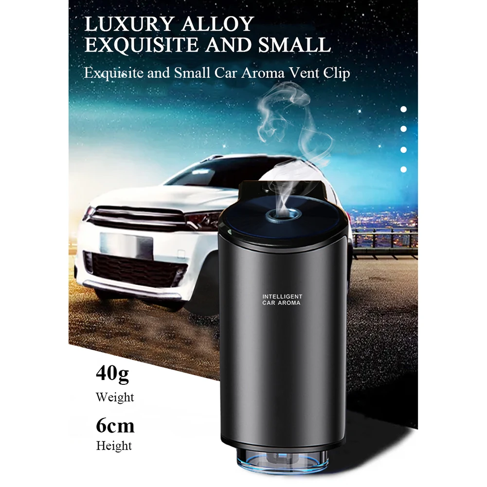 Aroma Diffuser Car Aromatherapy 56g Aluminum Alloy + ABS Car Car Perfume Cologne Essential Oil Fragrance Floral new aromatherapy lockets perfume aroma diffuser stainless steel locket essential oil pendant necklace with 10 pcs shining pad