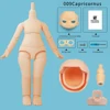 Normal White OB11 Doll Body + Head + Face 10Cm Moveable Joints Doll With Makeup Replaceable Accessories For Obitsu 11Gsc Head 6
