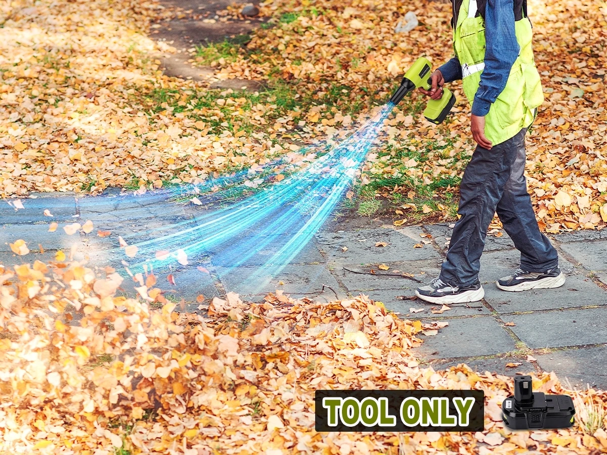 130000 RPM Brushless Motor Cordless Leaf Blower for Ryobi 18v Battery Jet Blower