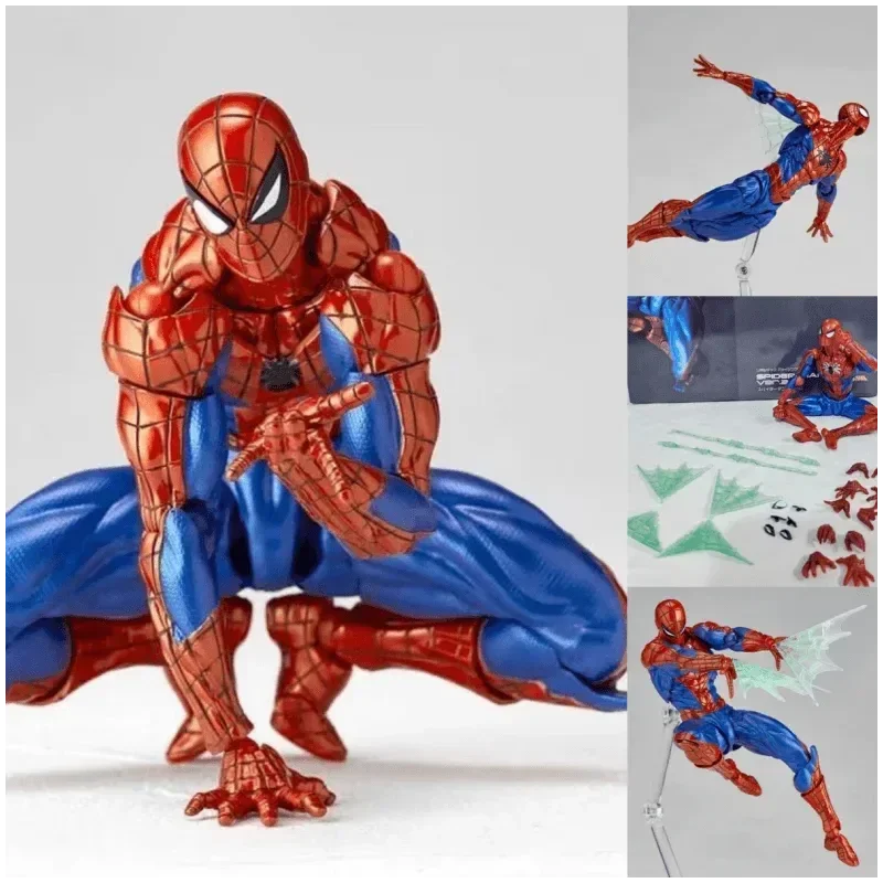 In Magazzino Kaiyodo Spider-Man 2.0 Revoltech Incredibile Yamaguchi 16Cm Mk4 Peter Parker Anime Action Collection Figure Modello Giocattolo