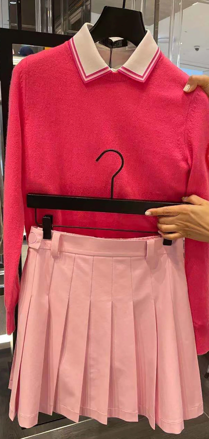 Sale spring summer classical pleated golf skirt with short pants for women ladies sports tennis golf bottom skirt branded high
