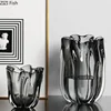 Flower Bud Shape Glass Vase Transparent Hydroponics Flower Pots Desk Decoration Floral Arrangement Vases Room Aesthetic Decor 1
