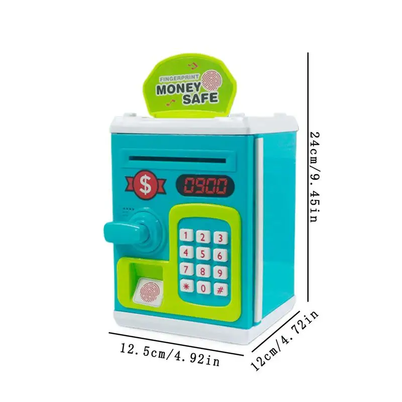Toy Safe Box Electronic Toy Safe Bank Money Saving Box With Password Atm Money Bank With Music & Light Jar For