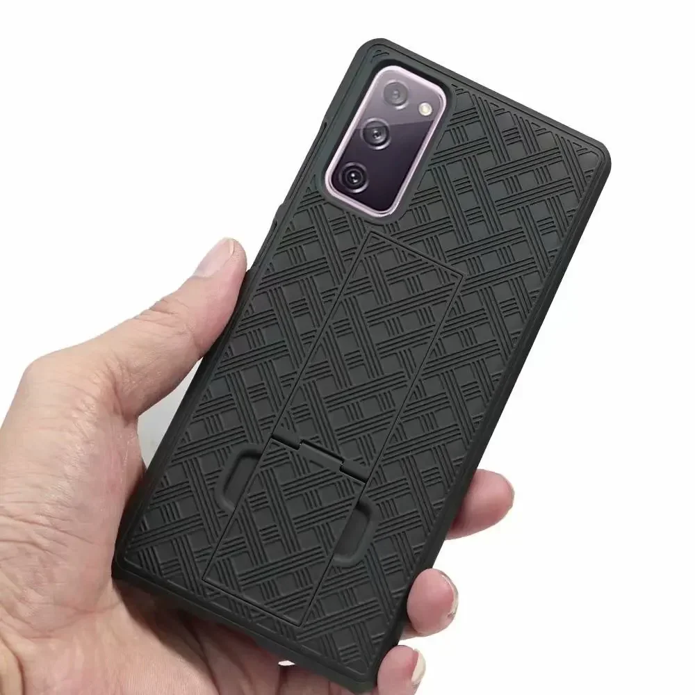 2in1 Armor Shockproof Case for Samsung Galaxy S25 S23 S22 S21 Plus S24 Ultra S21 S10 S10E S9 Sport Waist Belt Clip Phone Cover 5