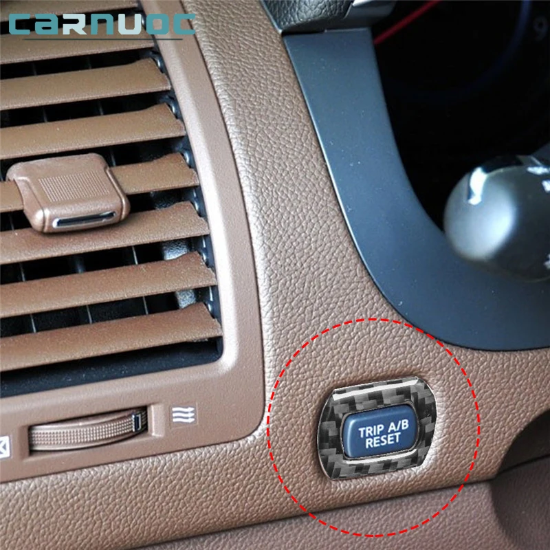 

For Infiniti FX 2009 2010 2011 2012 2013 QX70 2014-2017 Carbon Fiber TRIP AB Button Stickers Car Styling Interior Accessories