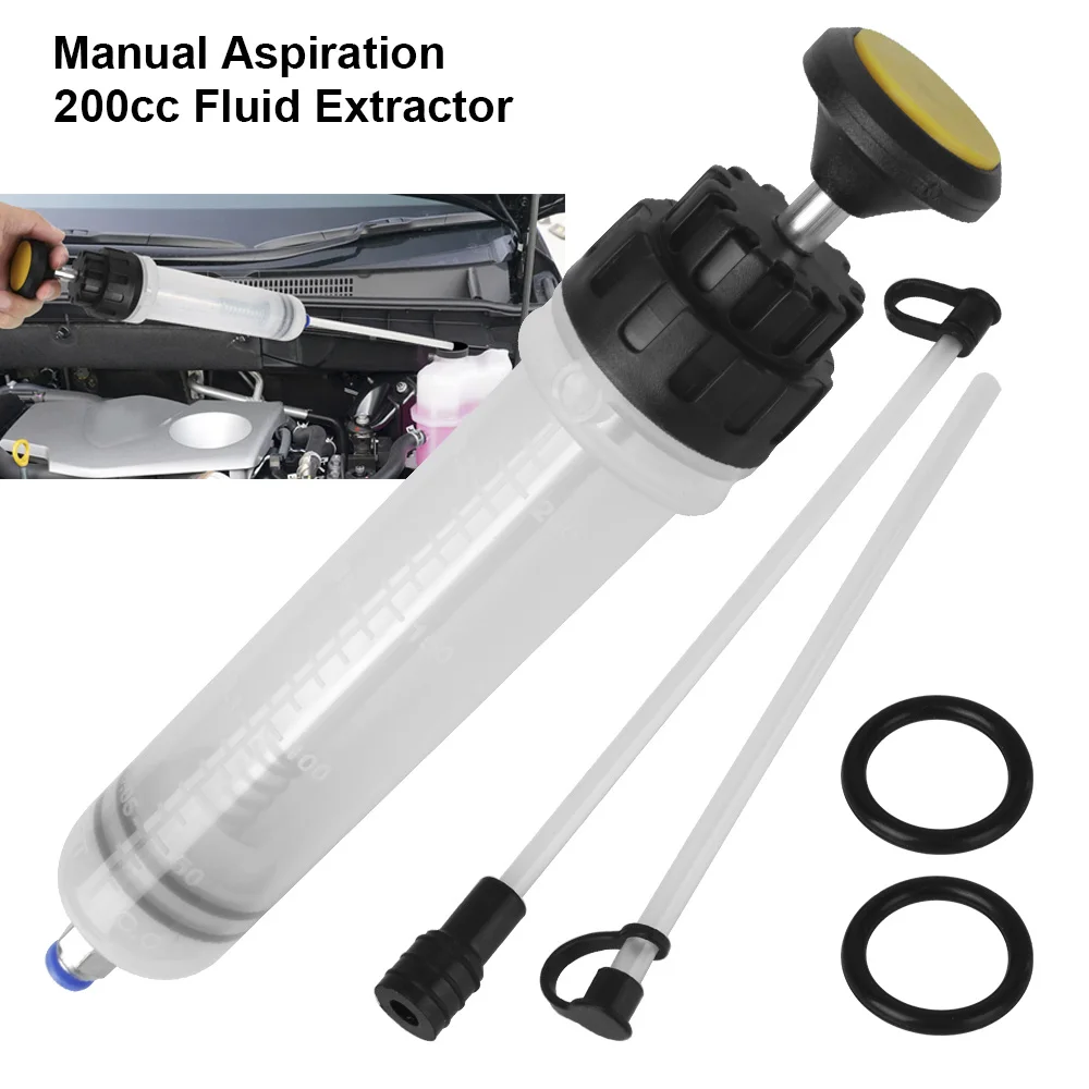 

Car Oil Fluid Extractor Manual Oil Fluid Transfer Pump 200cc Car Tool Filling Syringe Delivery Bottle