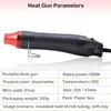 Hot Air Heat Gun 300W Electric Power High-Temperature Blower Mini Tool Kit For DIY Shrink Tubing Soldering Plastic Rubber Stamps 2