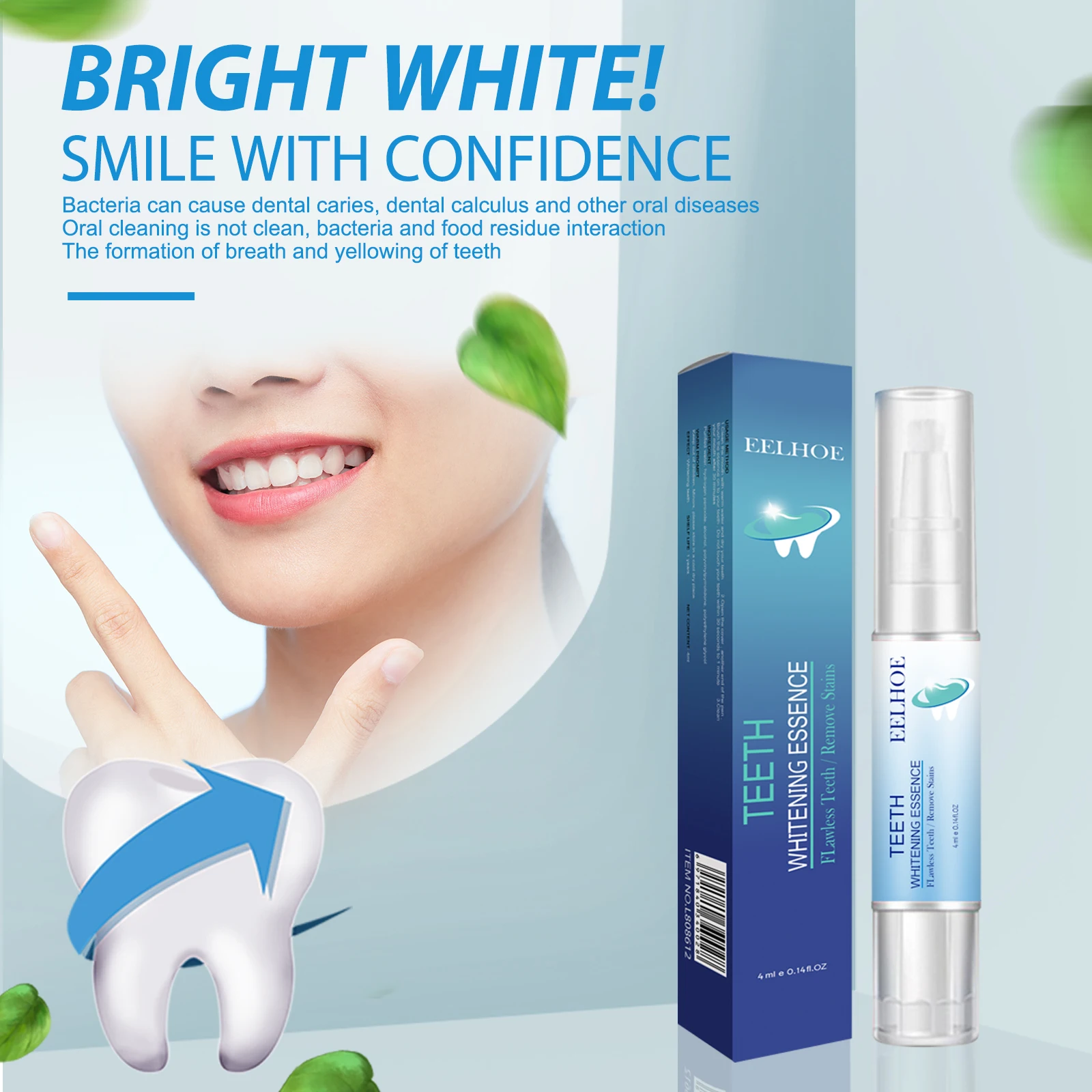 Teeth Cleaning Pen Removes Stains Cleans Teeth Freshens Breath Spots Prevents Bad Breath Cleans Mouth White Pen