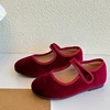 Brand Girls Dress Shoes For Autumn,Solid Soft Toddler Little Kids Ballet Mary Jane Ballerina Flats,Shallow Baby Retro Walkers 3