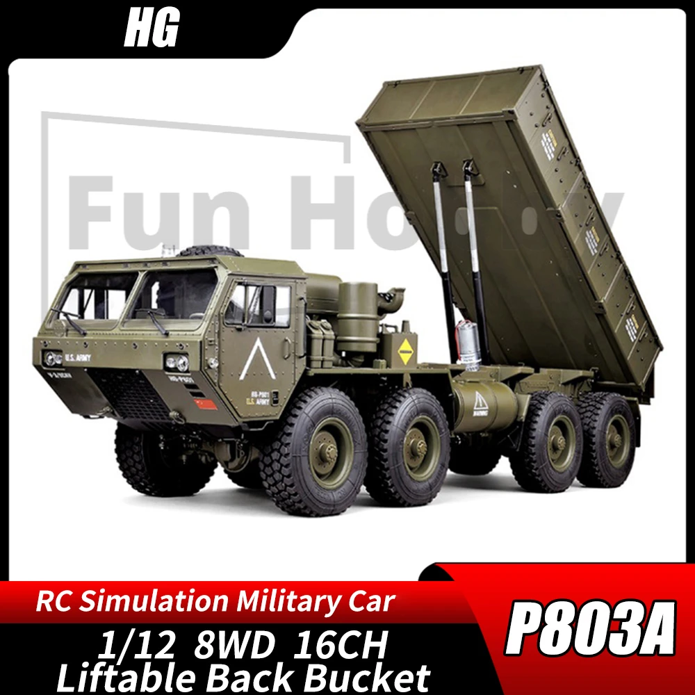 HG P803A 8x8WD RC Car 1:12 2.4G Radio 
