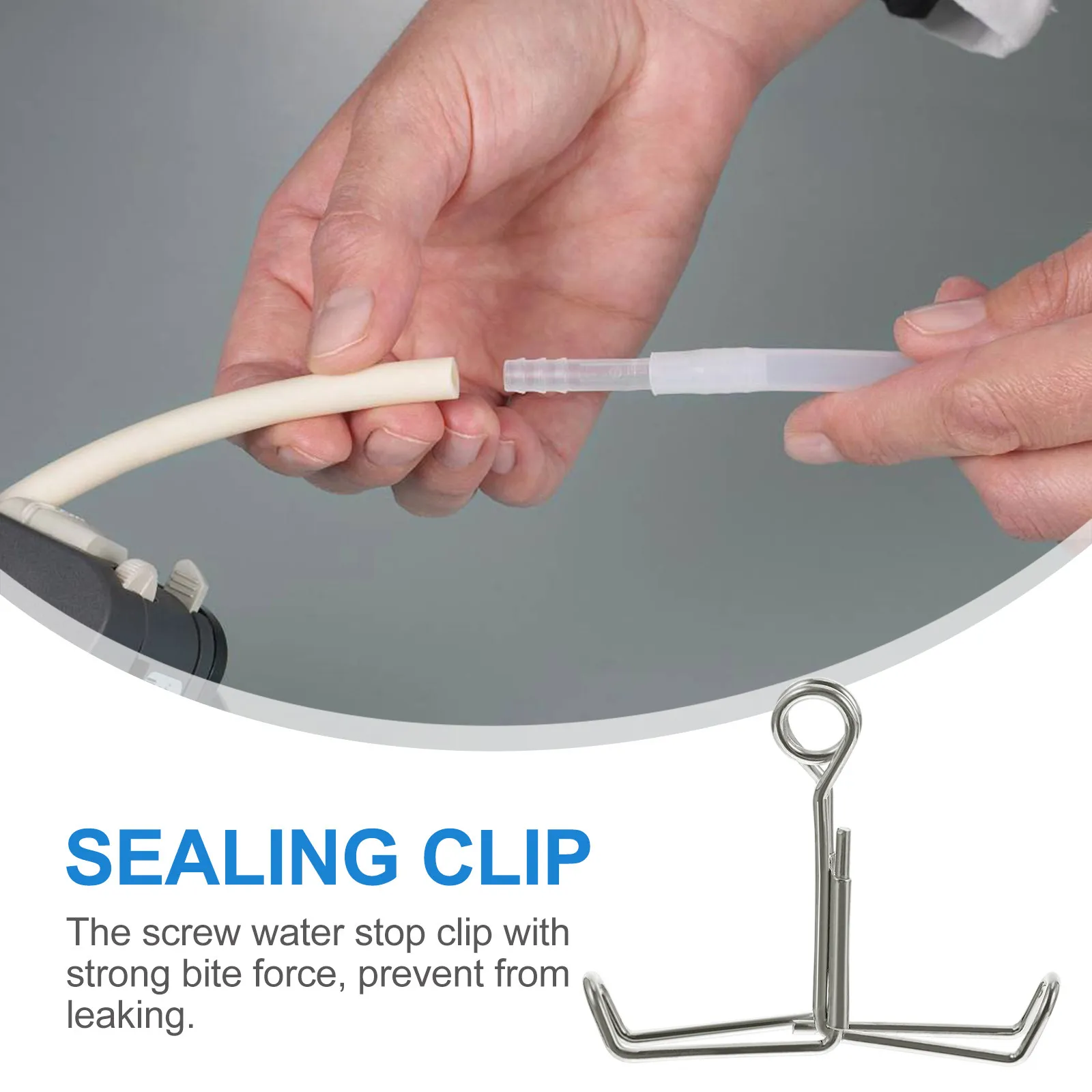 10Pcs 라텍스 호스용 헤비 듀티 스프링 워터 스토퍼 클립 강력한 그립 씰링 클램프 교육용 실험실 튜빙 컨트롤 클립