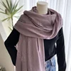 Cotton Linen Solid Color Scarf Female Summer Sun Protection Medium Length Gauze Japanese Korean Beach Scarves Tourism Shawl 5
