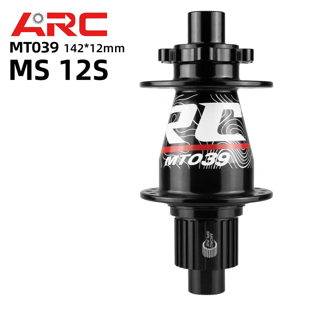 atomlab mtb リアハブ　135mm 32h Atomlab Rear MTB Disc Hub 32H 135 QR Disc Black with Red Ano