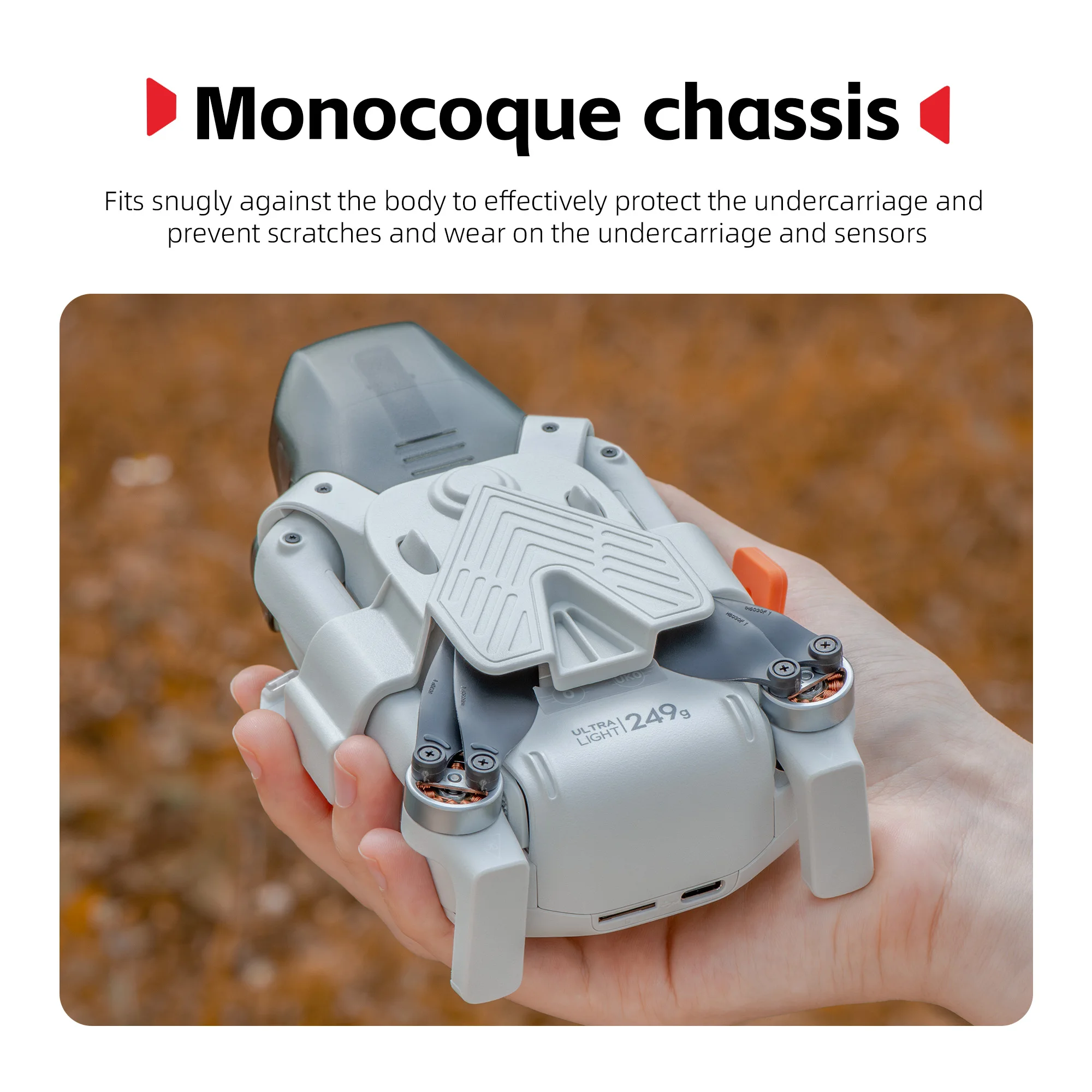 Sangles hélices silicone incluses dans le kit de protection et transport pour drone LITO X1
