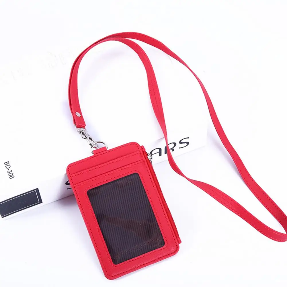 

Многофункциональный держатель для бейджей из искусственной кожи с 5 отделениями для карт