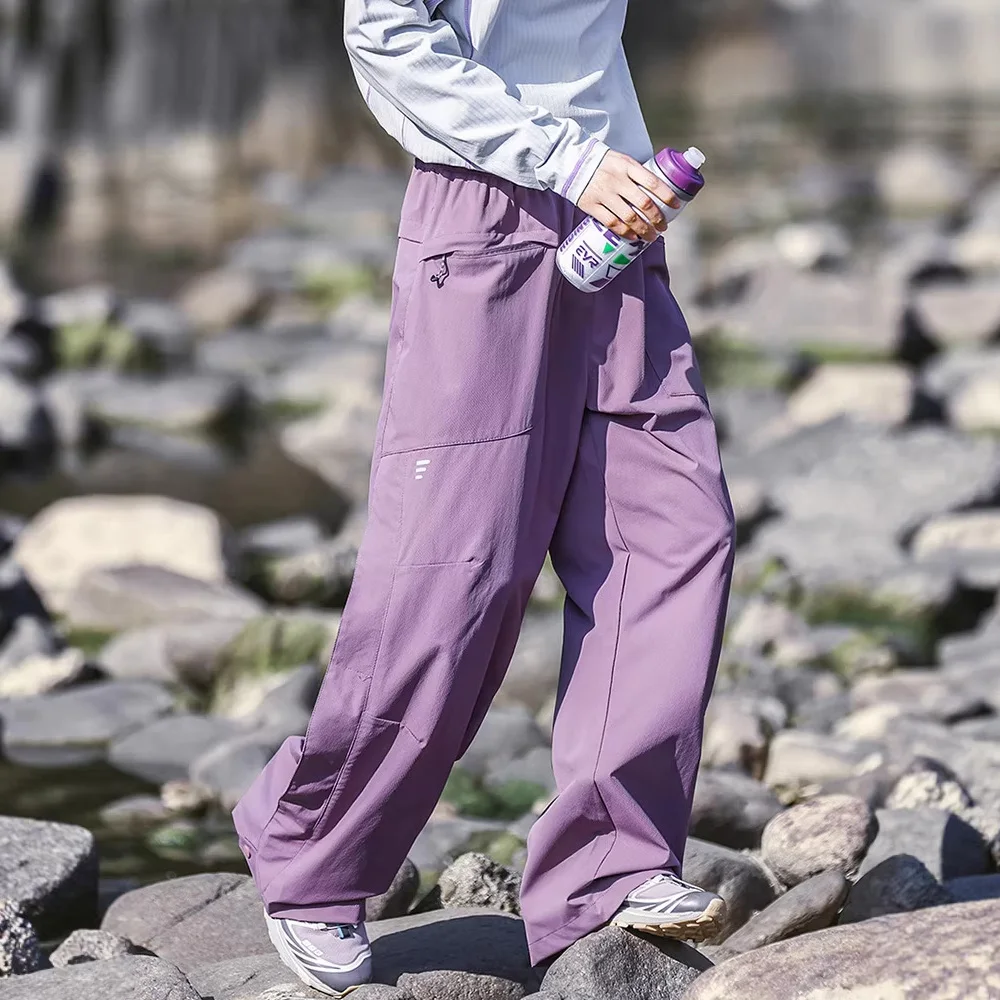 야외 경량 하이킹 바지 남성 방수 속건 스포츠 루즈 캐주얼 트랙 카고 팬츠 조거 스웨트팬츠 여성 바지