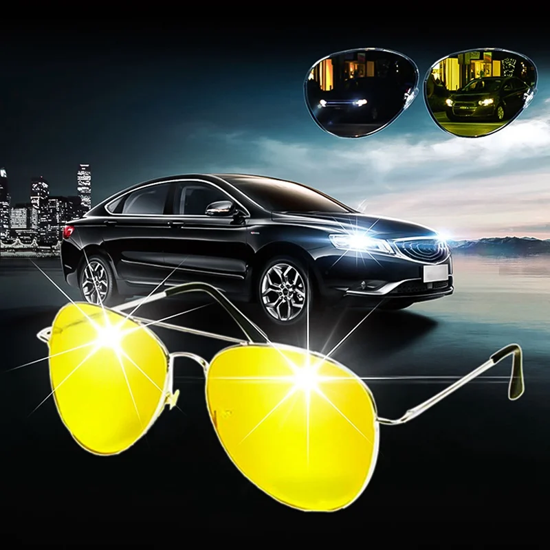 Polarized Sunglasses Night Vision Glasses Night Vision Fishing Driving Glasses Driver Racing Goggles Unisex Sports Eyewear Motocross UV Protection Polarized Sunglasses