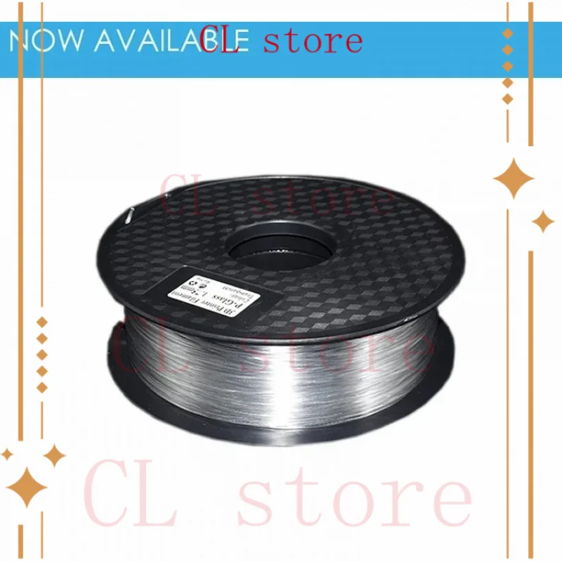 유리 섬유 1.75mm 3mm 고투명성 P-글라스 필라멘트, PC & PETG 복합 3D 프린터 필라멘트, ABS 및 PLA보다 우수