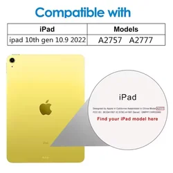 Premium 9H Tempered Glass Screen Protector for Tablets - High - Definition Protective Film (iPad 10th 10.9)