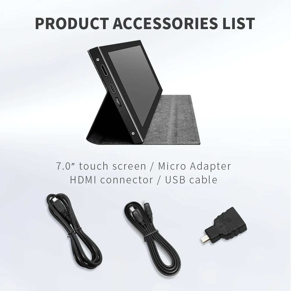 7 ġ ġ ũ IPS   1024x600 HD LCD HDMI ȣȯ ÷  ġ, RPI 4B 3B + 3B PC  ȭ