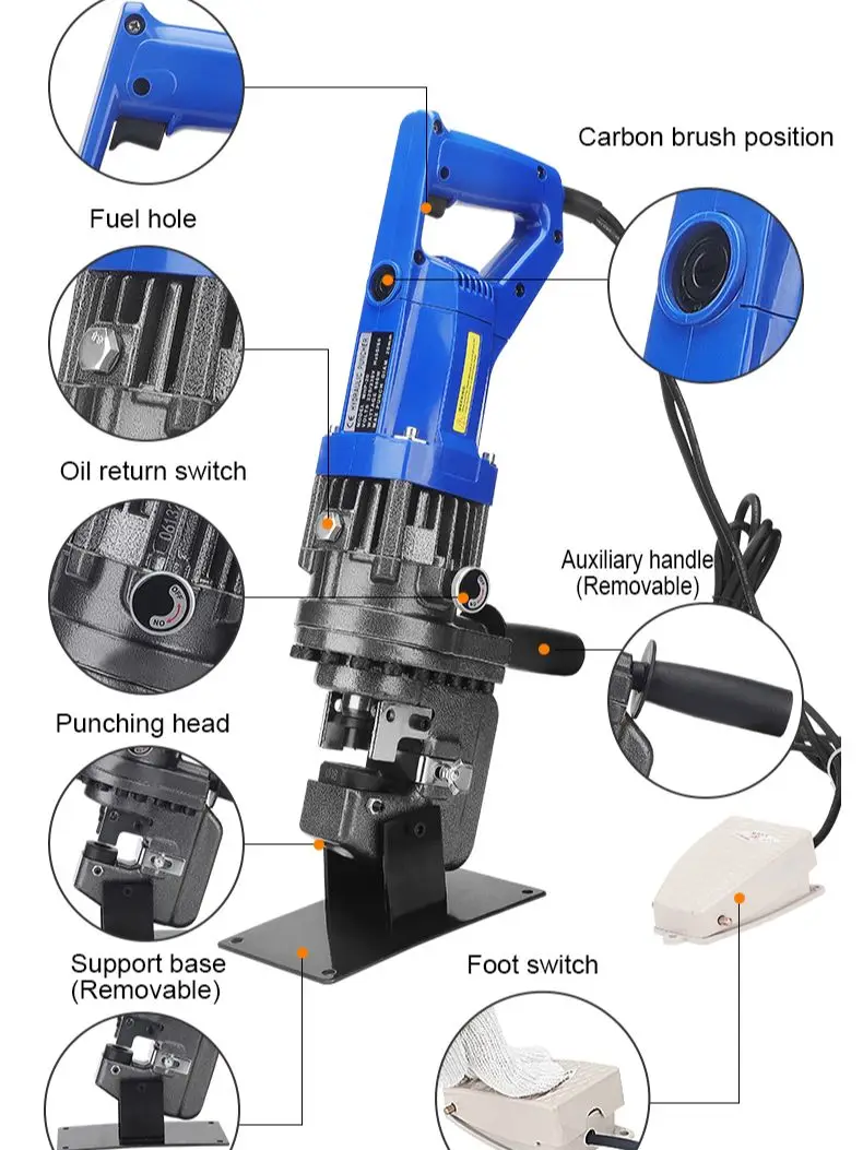 Factory Direct Sale Portable Electric Hydraulic Drilling and Punching Machine Stainless Steel Hole Opener ac220V110V намоточный vice for sale
