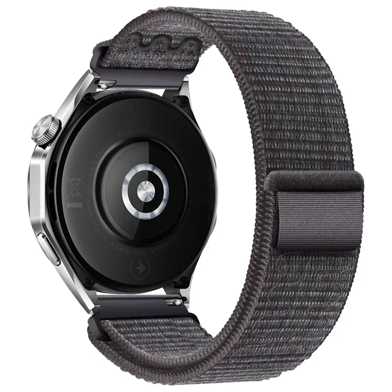 Nylon Embroidered Loop Strap - Adjustable Multi-Size Smartwatch Band