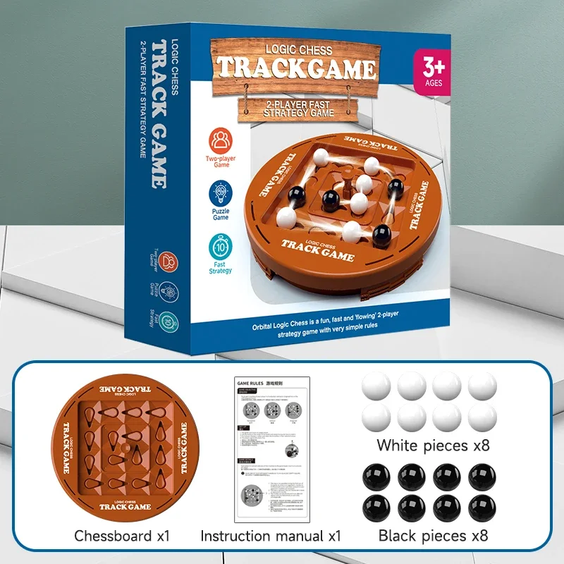 Track Logic Chess Games Pair Battle Black and White Thinking Training Brain Boosting Intelligence  Kids Board Game Party Toys 6