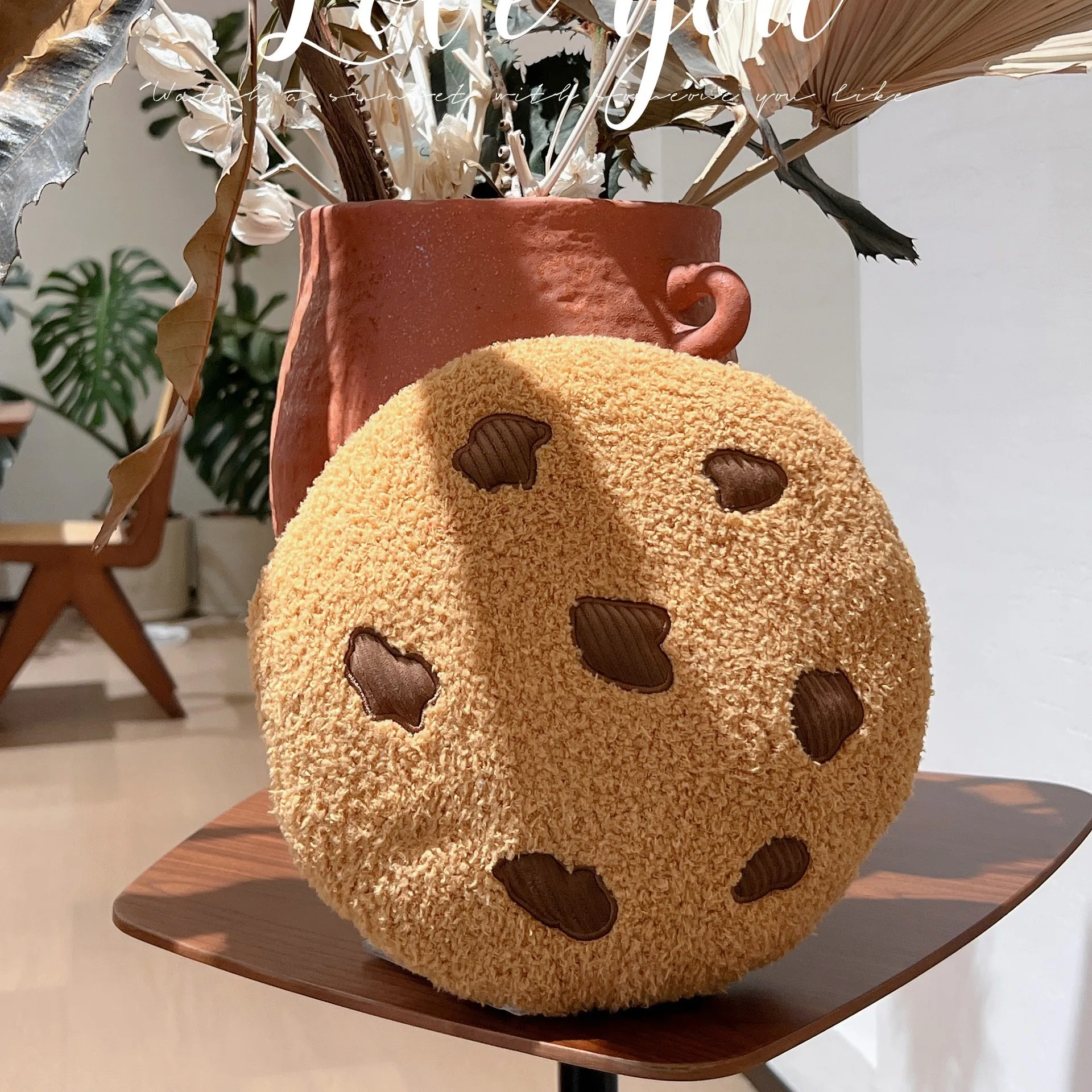 Kawaii Chocolate Chip Cookie Seat Cushion