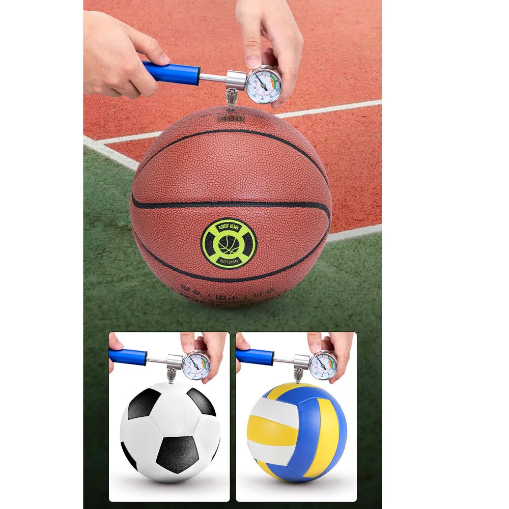 Bicycle with watch, aluminum alloy mini inflator, mountain road bike, basketball portable small quick inflator_voghion.com