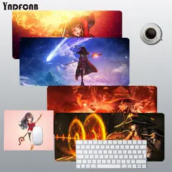 Konossuba bonito anime computador portátil gaming mousepad para grande borda bloqueio de velocidade versão jogo teclado almofada