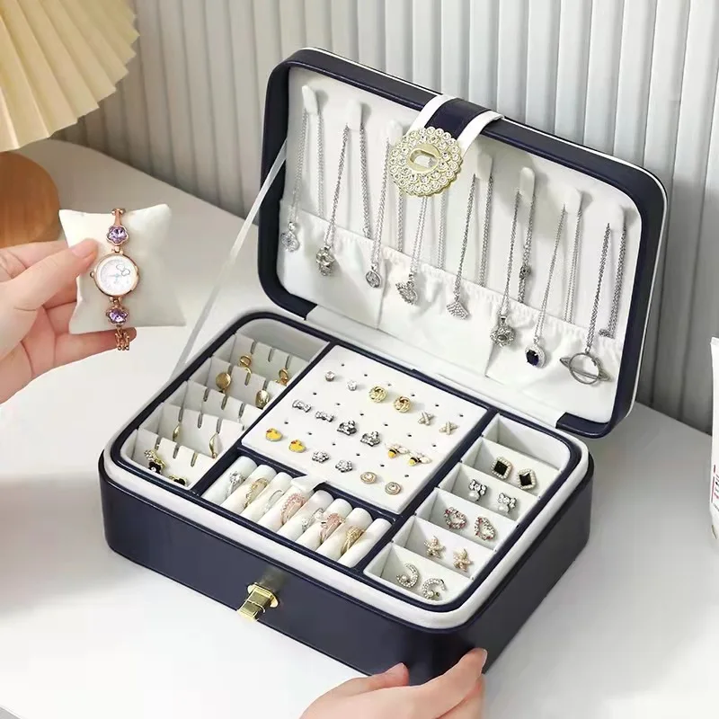 Display Organizer Case Jewelry Box Multiple Compartments Detachable Divider Fashion Women Ring Necklace Household Supplies