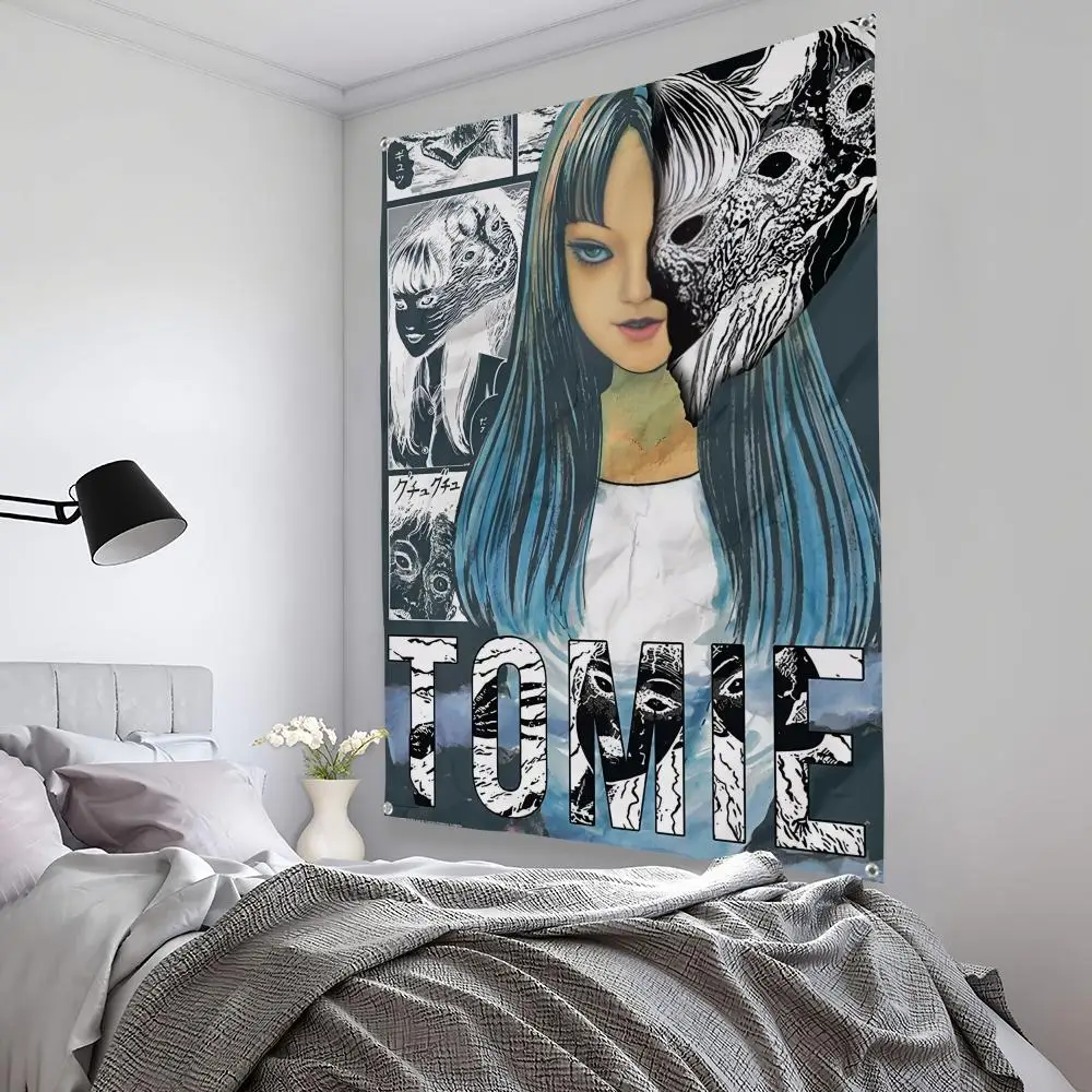 Retro Cool Girl Tapestry Art Decor for Bedroom, Living Room, Bar, and Outdoor Spaces