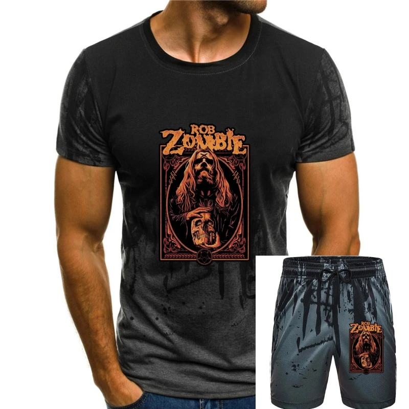 

Rob Zombie Warlock Rob Zombie T Shirt New 100% Authentic & Official Rare Short Sleeve Fashion Summer Printing Casual 011792