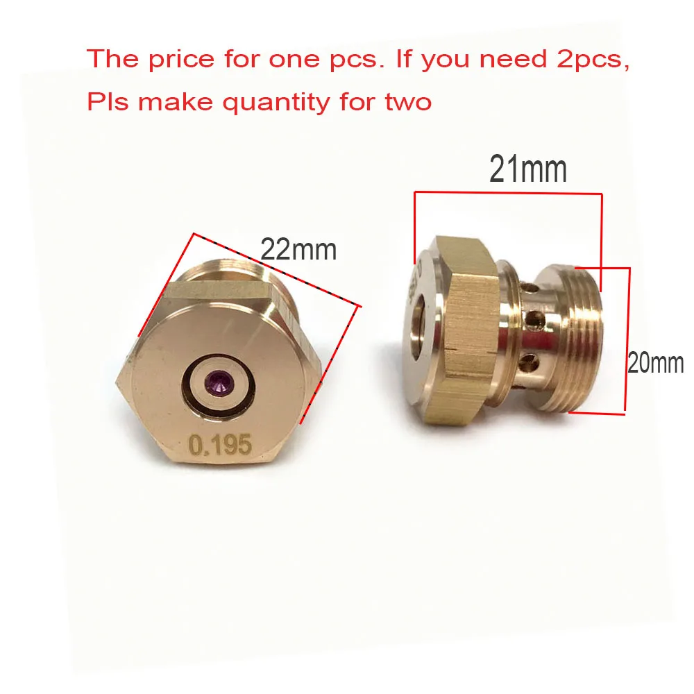 WEDM Parts Ruby Molybdenum Wire Guider Water Nozzle 0.192mm for CNC EDM Ruijun Machine