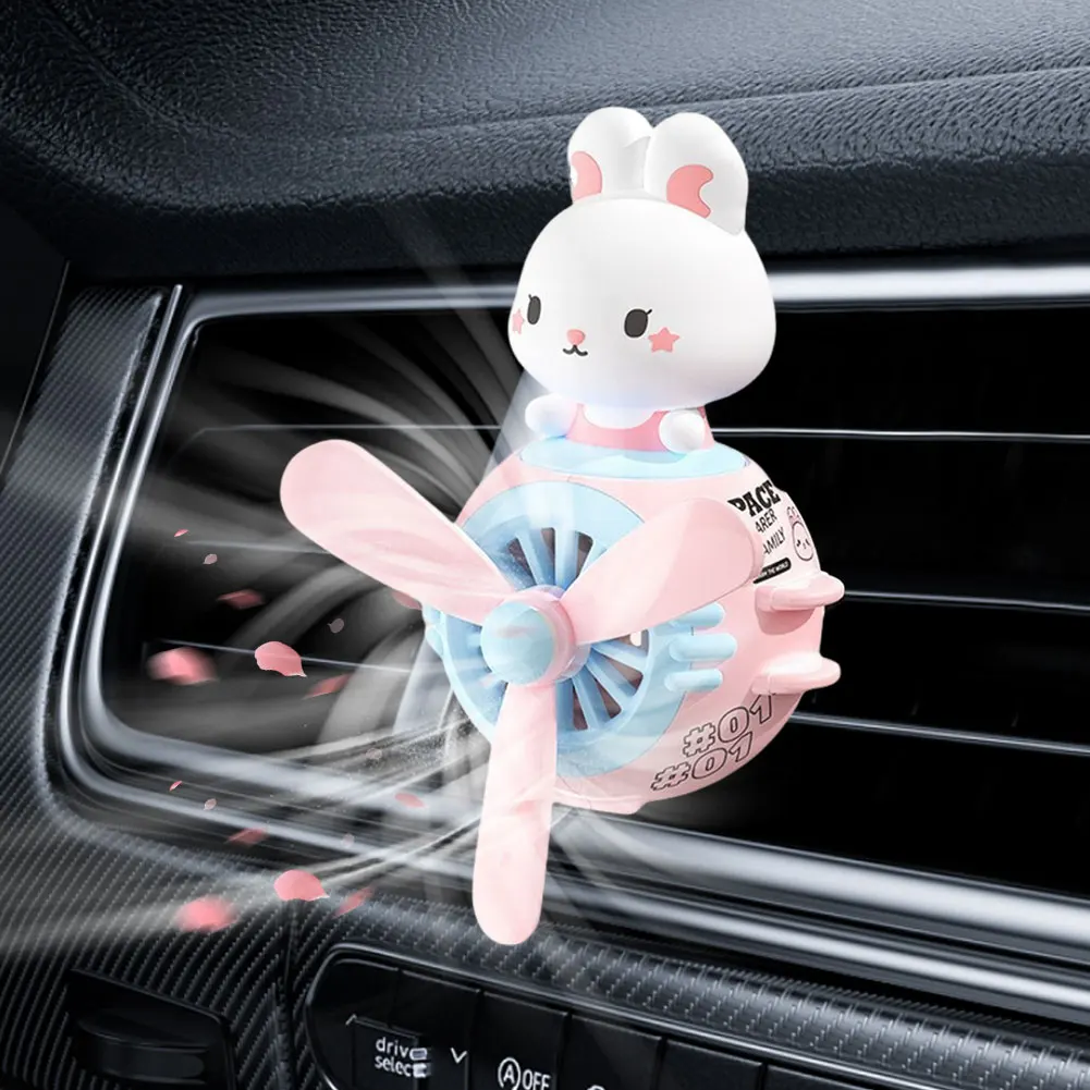 Animal Pilot Car Air Freshener Rotating Propeller Air Outlet Perfume Fragrance Flavoring Aromatherapy Car Interior Accessories