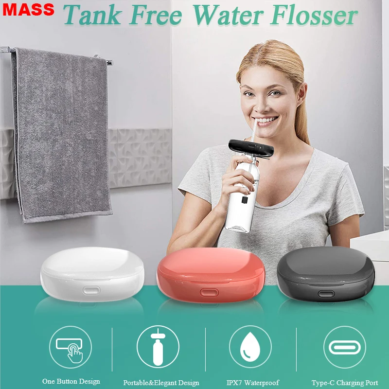 

New Oral Irrigator Dental Portable Water Flosser Jet home appliance USB Rechargeable 3 Modes IPX7 teeth whitening Cleaning Teeth