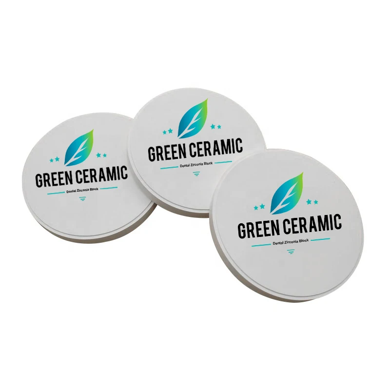 Суперпрозрачный циркониевый белый блок HT Plus 98 мм стоматологический лабораторный