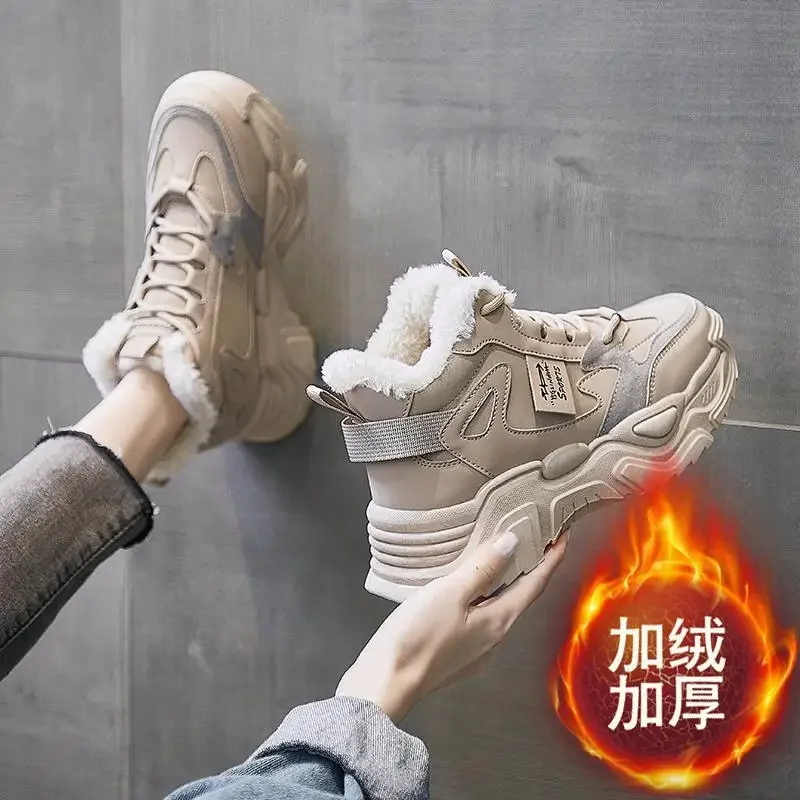 

Женская зимняя обувь Tods, новинка 2022, модные зимние ботинки, флисовые утепленные теплые ботинки на одной ножке из хлопка